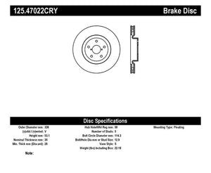 Stoptech sto125.47022CRY - Image 4
