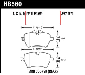 Hawk Performance hawkHB560N.677