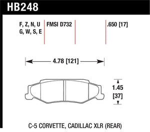 Hawk Performance hawkHB248W.650