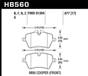 Hawk Performance hawkHB560N.677 - Image 2