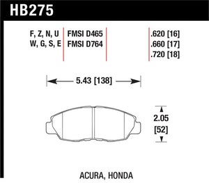 Hawk Performance hawkHB275B.620