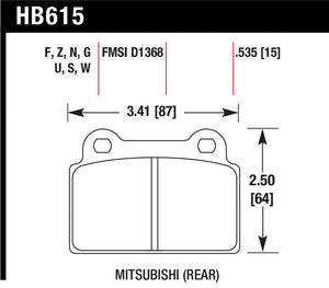 Hawk Performance hawkHB615G.535