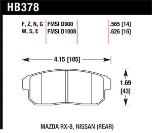 Hawk Performance hawkHB378B.565