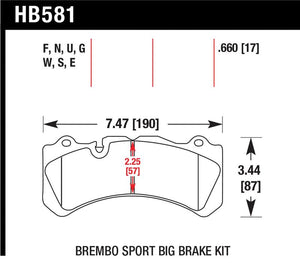 Hawk Performance hawkHB581F.660
