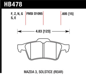 Hawk Performance hawkHB478N.605