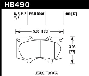 Hawk Performance hawkHB490P.665 - Image 3