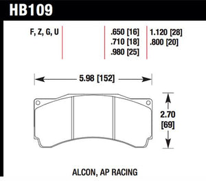 Hawk Performance hawkHB109U.980