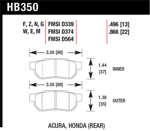 Hawk Performance hawkHB350F.496