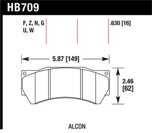 Hawk Performance hawkHB709F.630