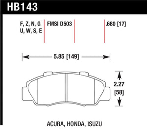 Hawk Performance hawkHB143U.680