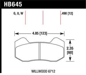 Hawk Performance hawkHB645G.490