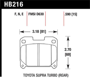 Hawk Performance hawkHB216F.590