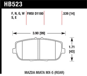 Hawk Performance hawkHB523B.539