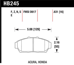 Hawk Performance hawkHB245F.631
