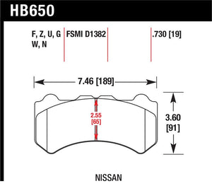 Hawk Performance hawkHB650Z.730