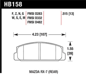 Hawk Performance hawkHB158E.515