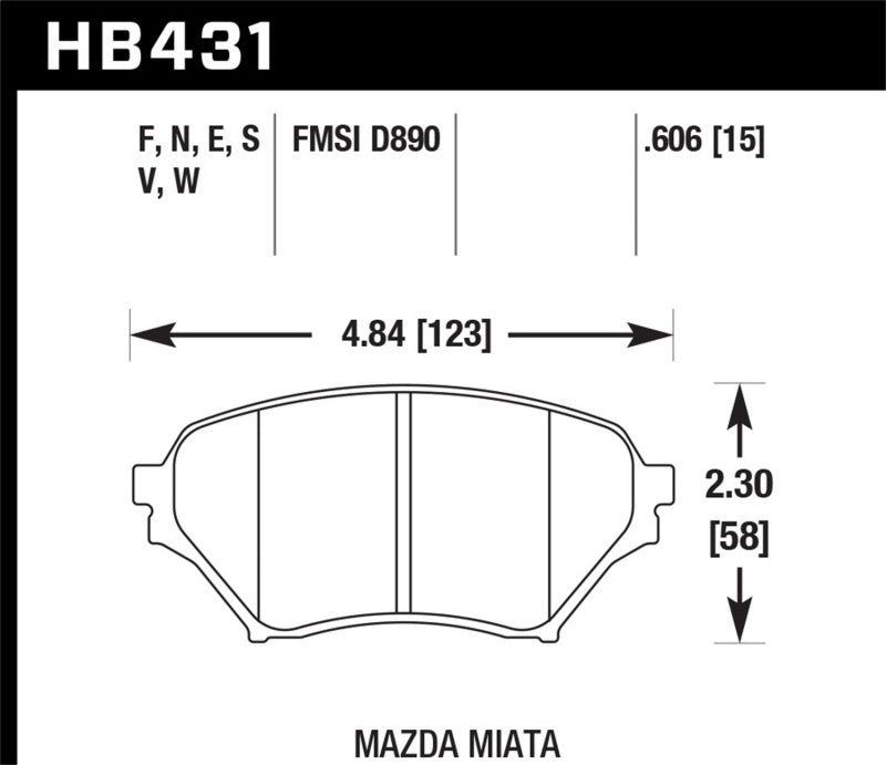 Hawk Performance hawkHB431N.606 - Image 2