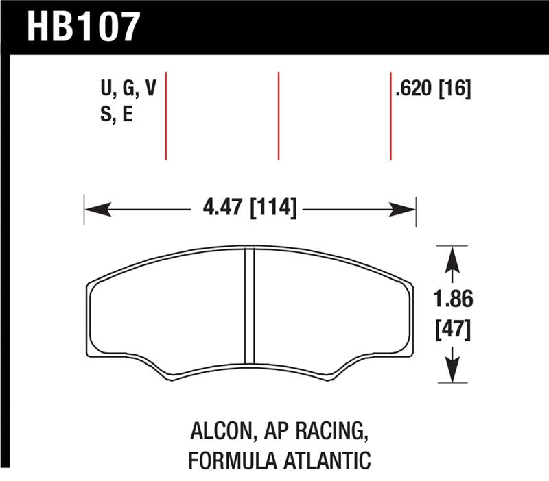 Hawk Performance hawkHB107U.620