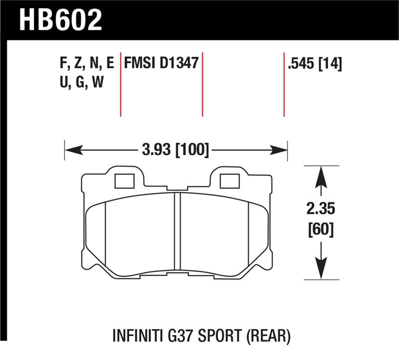 Hawk Performance hawkHB602N.545