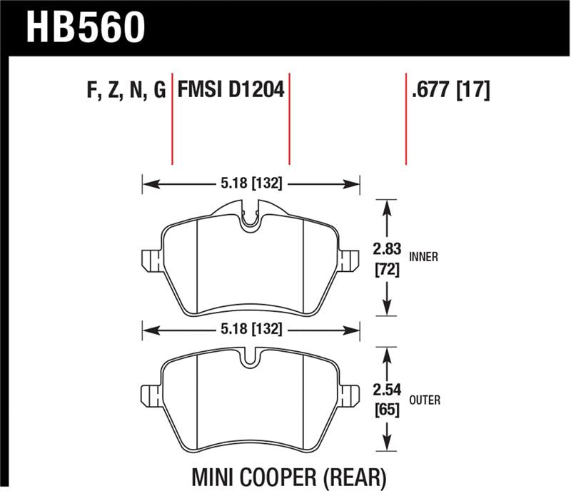 Hawk Performance hawkHB560N.677