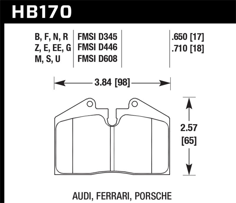 Hawk Performance hawkHB170N.650 - Image 2