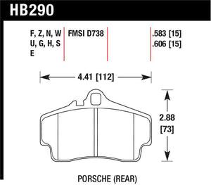 Hawk Performance hawkHB290N.583