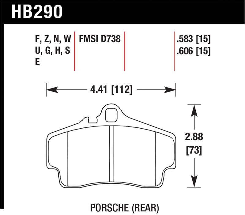Hawk Performance hawkHB290N.583