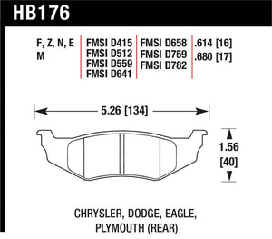 Hawk Performance hawkHB176N.614