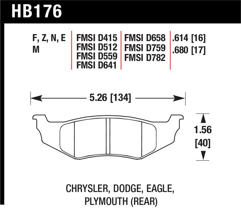 Hawk Performance hawkHB176N.614