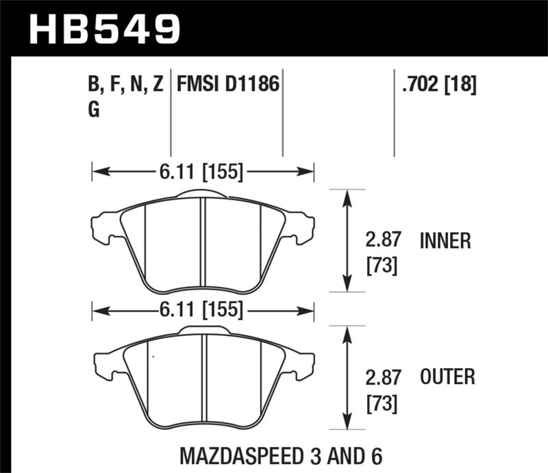 Hawk Performance hawkHB549F.702 - Image 2