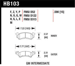 Hawk Performance hawkHB103N.590