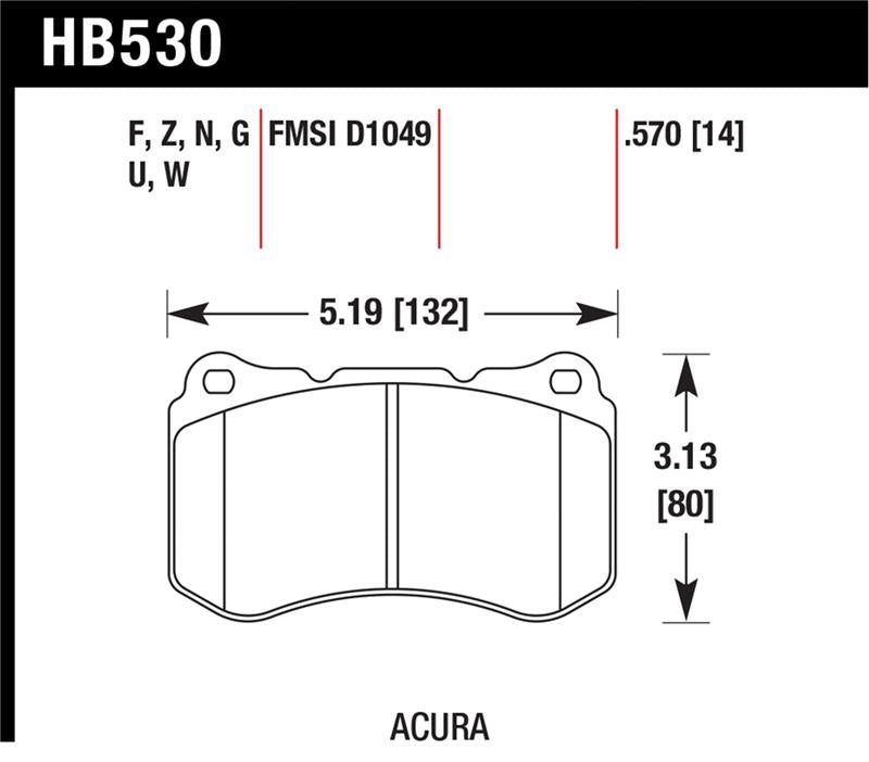 Hawk Performance hawkHB530N.570
