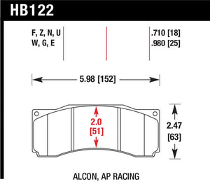 Hawk Performance hawkHB122G.710