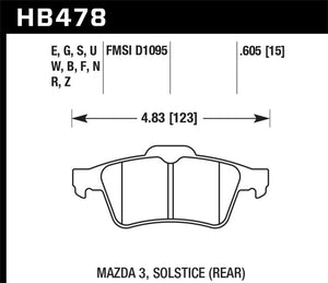 Hawk Performance hawkHB478N.605 - Image 2