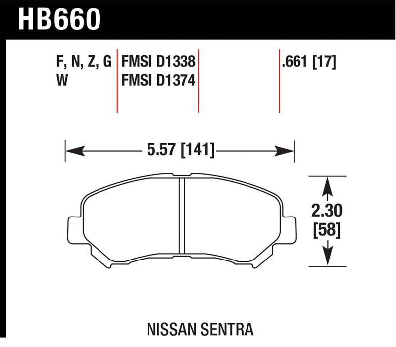 Hawk Performance hawkHB660F.661