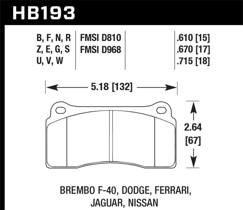 Hawk Performance hawkHB193G.610 - Image 3