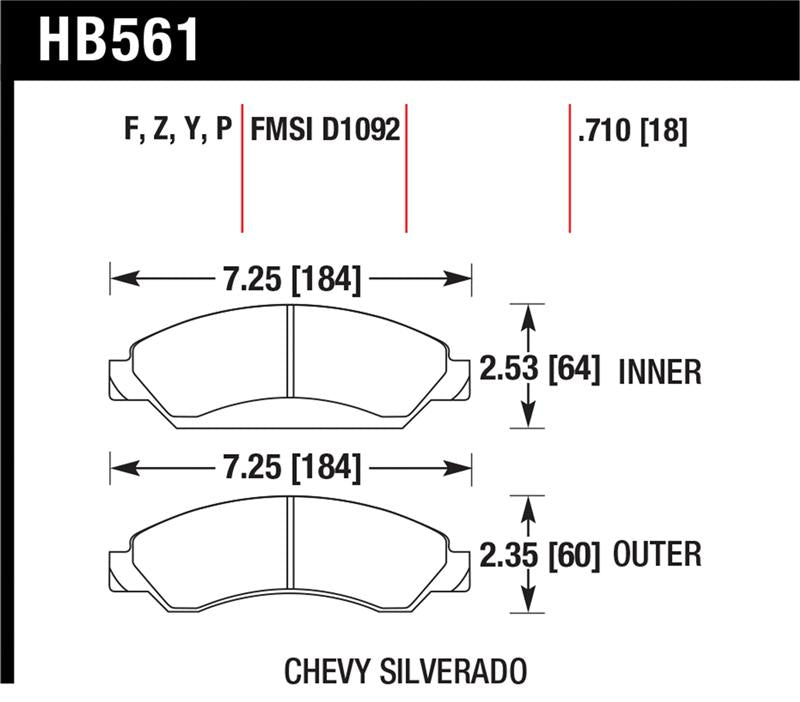 Hawk Performance hawkHB561P.710