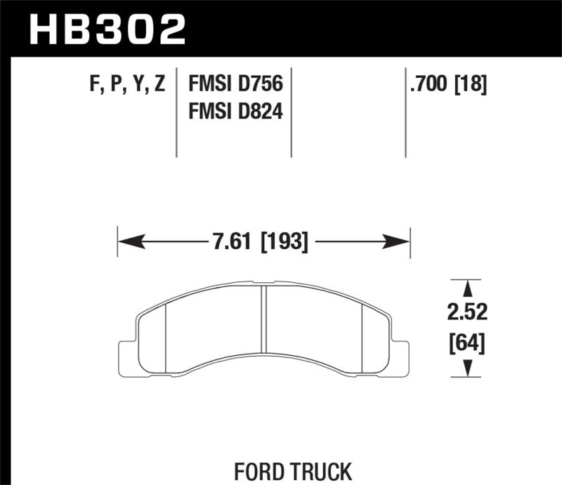 Hawk Performance hawkHB302Y.700 - Image 3