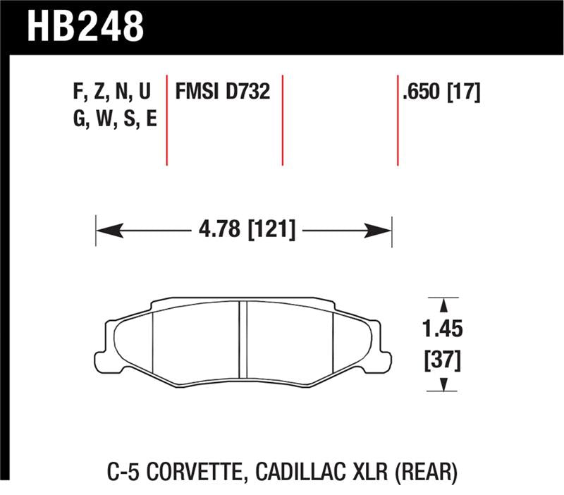 Hawk Performance hawkHB248W.650