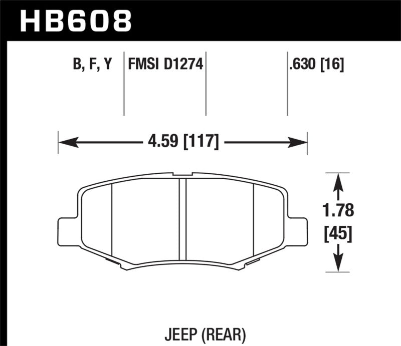 Hawk Performance hawkHB608F.630 - Image 2