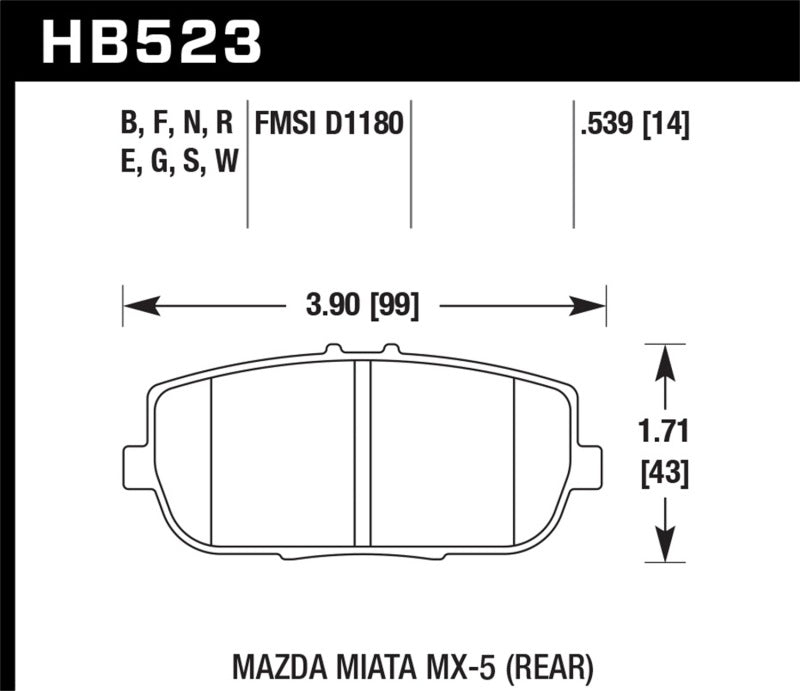 Hawk Performance hawkHB523B.539 - Image 2