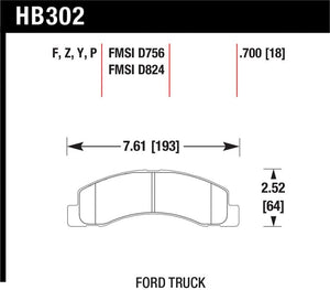 Hawk Performance hawkHB302Y.700