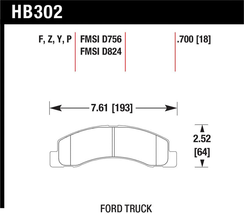 Hawk Performance hawkHB302Y.700