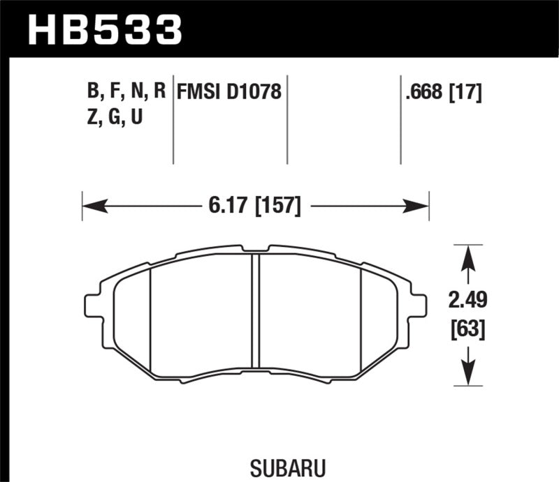 Hawk Performance hawkHB533F.668 - Image 2