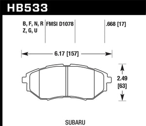Hawk Performance hawkHB533N.668 - Image 2