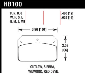 Hawk Performance hawkHB100B.480