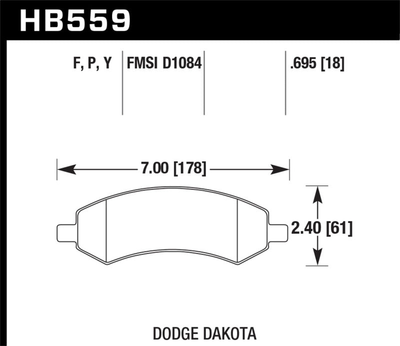 Hawk Performance hawkHB559F.695 - Image 2