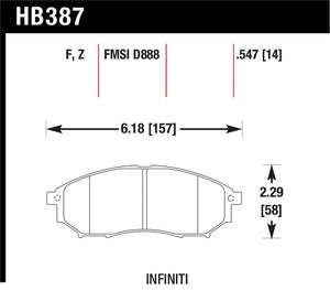 Hawk Performance hawkHB387Z.547