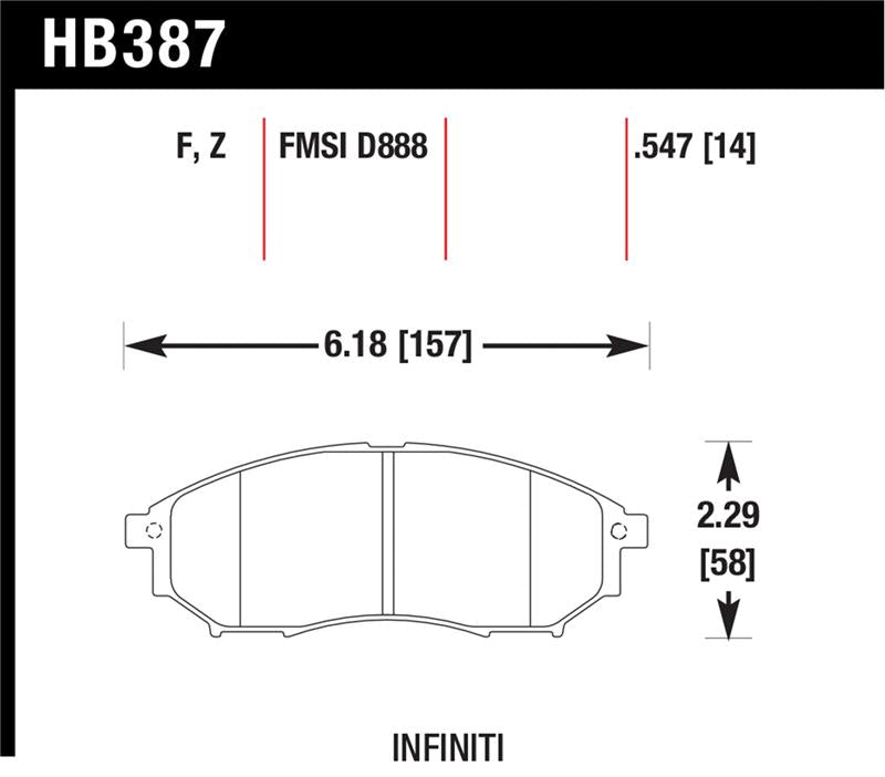 Hawk Performance hawkHB387Z.547