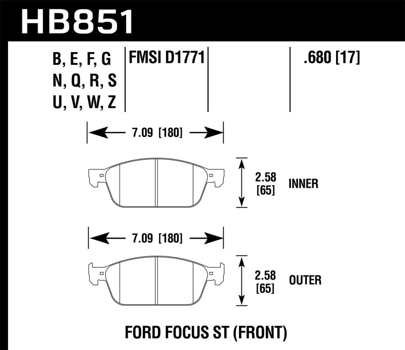 Hawk Performance hawkHB851B.680 - Image 2